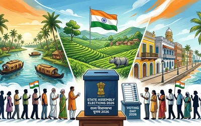 কারেন্ট অ্যাফেয়ার্স এপ্রিল পর্ব ২১ঃ ভারতের কেরালা, আসাম ও পদুচেরিতে বিধানসভা নির্বাচন সম্পন্ন, ফলাফল ৪ মে